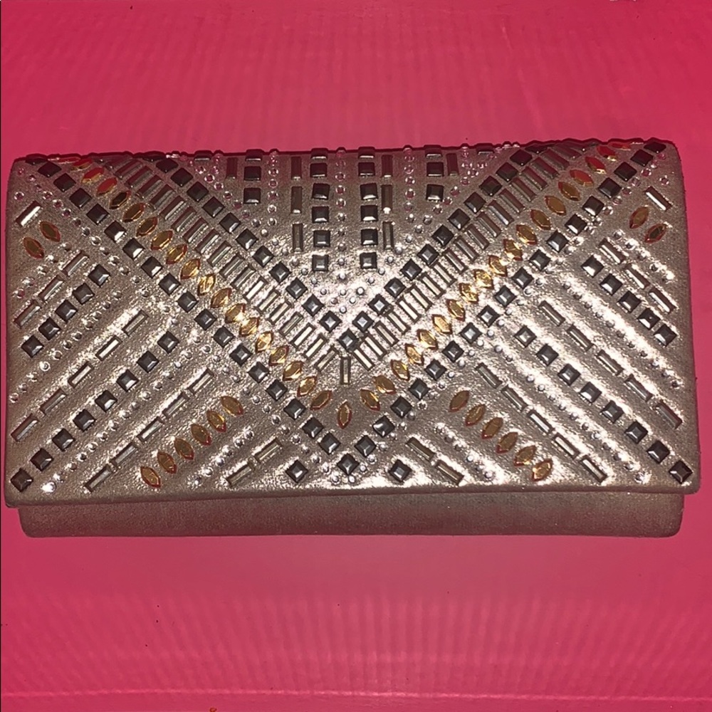 Gold/Silver Studded Clutch ✨